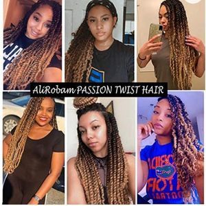 2 Packs of Twisted Hair Black & Brown New in Package 18" Long